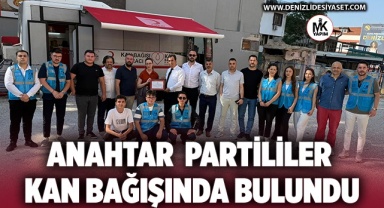 Anahtar Partililer kan bağışında bulundu