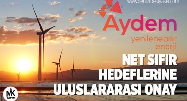 Aydem Yenilenebilir Enerji’nin Net Sıfır Hedeflerine Uluslararası Onay
