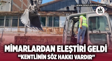 Mimarlar Odası’ndan eleştiri geldi “Kentlinin söz hakkı vardır”