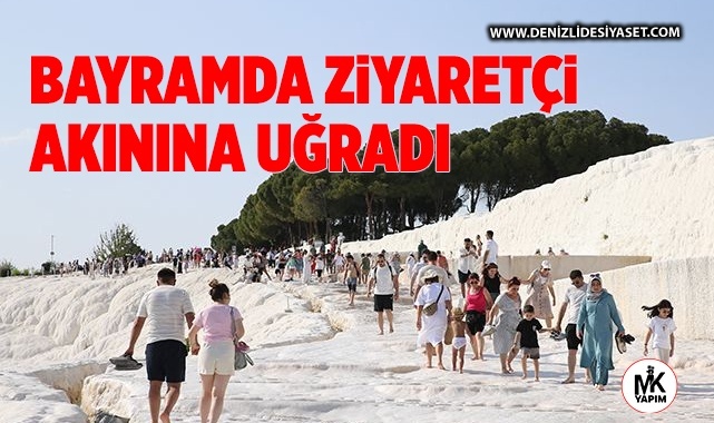 Pamukkale ziyaretçi akınına uğradı
