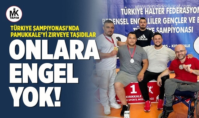 Türkiye Şampiyonası'nda Pamukkale’yi zirveye taşıdılar