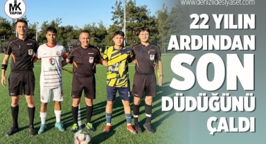 Yeşil sahalara veda etti