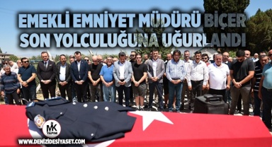 Emekli Emniyet Müdürü Ali Biçer son yolculuğuna uğurlandı