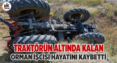 Traktör devrildi orman işçisi hayatını kaybetti