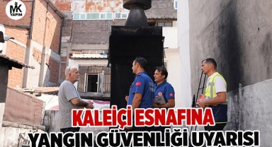 Yangın riskine karşı Kaleiçi'nde bilgilendirme turu