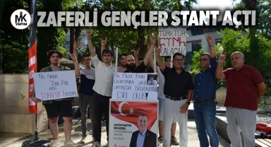 Zaferli gençler stant açtı