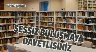 Sessiz okuma buluşmasına davetlisiniz