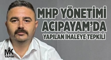 MHP yönetimi, belediyenin yaptığı ihaleyi gündeme taşıdı