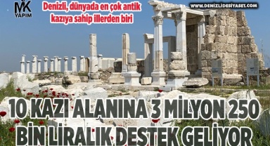 10 kazı alanına dev maddi destek sağlanacak