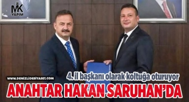 Anahtar Hakan Saruhan’a geçti