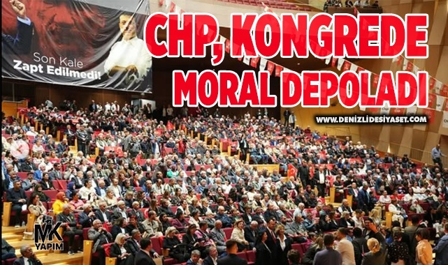 CHP’de tek adaylı gidilen genel kurula coşku hakimdi