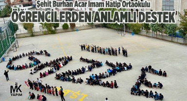 Öğrencilerden Gazze’ye anlamlı destek