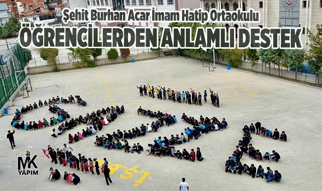 Öğrencilerden Gazze’ye anlamlı destek