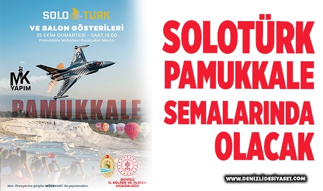 SOLOTÜRK, Pamukkale semalarında olacak