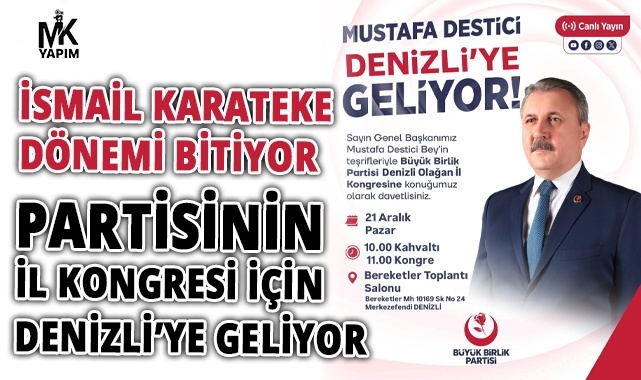 BBP’de sandık hazır. Destici kongre için geliyor