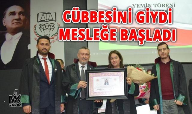 Cübbesini giydi mesleğe başladı