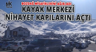 Denizli ve çevre illerden kayak severler Bozdağ'a akın etti