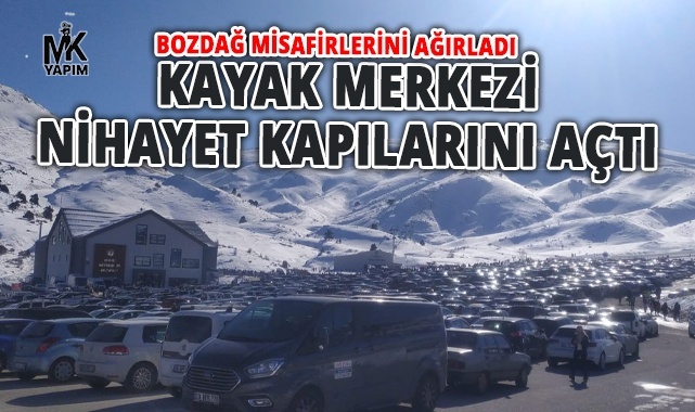 Denizli ve çevre illerden kayak severler Bozdağ'a akın etti