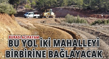 Acıpayam'da iki mahalle bu yol ile nefes alacak