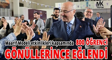 32 okuldan 800 öğrenci gönüllerince eğlendi