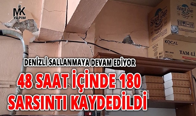 48 saat içinde 180 sarsıntı kaydedildi
