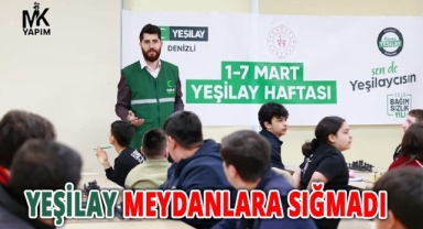 Denizli Yeşilay Haftası'nda yeşile büründü