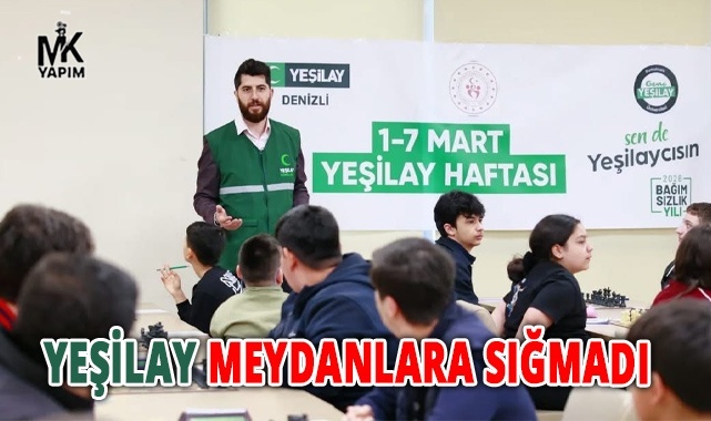 Denizli Yeşilay Haftası'nda yeşile büründü