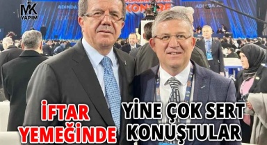 İftar yemeğinde yine çok sert konuştular