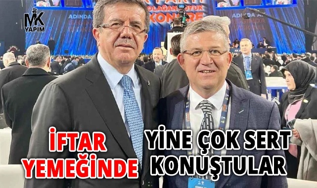 İftar yemeğinde yine çok sert konuştular