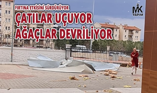 Şiddetli fırtına şehri etkisi aldı aldı