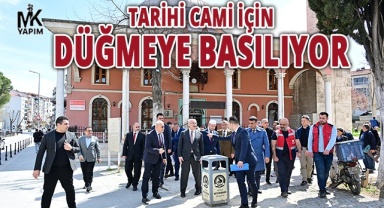 Tarihi Kayalık Camii için düğmeye basılıyor