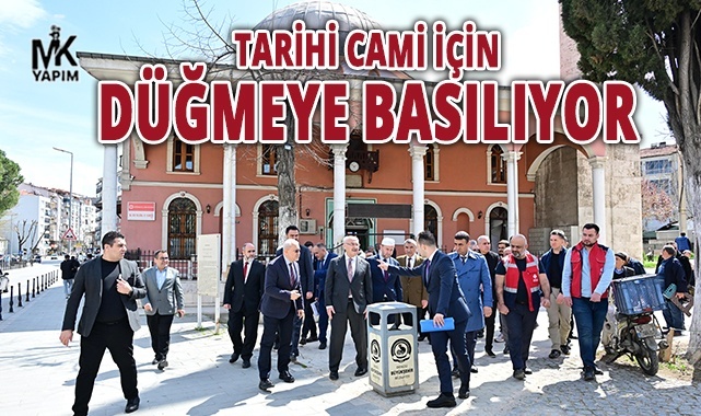 Tarihi Kayalık Camii için düğmeye basılıyor