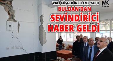 Vali Köşger'den sevindirici haber geldi