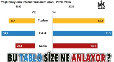 Yaşlı nüfus 9 milyon 583 bin 59 kişi oldu. Peki bunların yüzde kaçı internet kullanıyor?