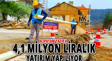 Acıpayam Yazır’da asbestli borular yeniliyor