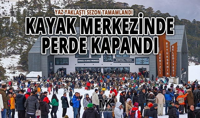 Denizli’de kayak sezonu kapandı
