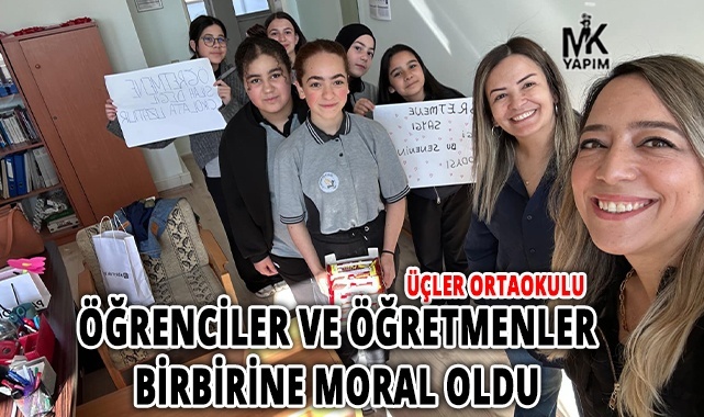 Öğrenciler ve öğretmen dayanışmasına güzel bir örnek