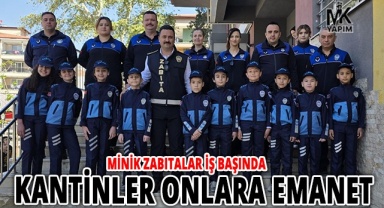 Pamukkale’de minik zabıtalar iş başında