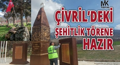Şehitlikte anma programı öncesi son hazırlıklar yapıldı