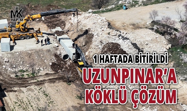 Uzunpınar’a köklü çözüm geldi