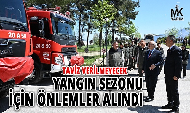 Yangın sezonu için önlemler alındı