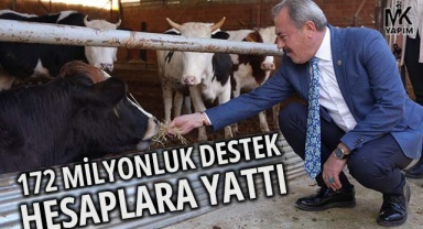 172 milyonluk destek hesaplara yattı