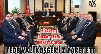 TEDB, Vali Köşger’i ziyaret etti