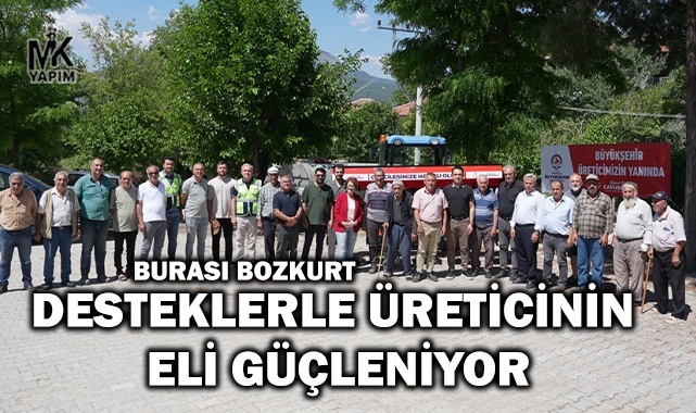 Bozkurt’ta üreticilere destek geldi
