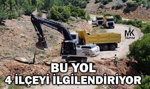 Bu yol 4 ilçeyi birbirine bağlıyor