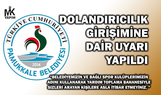 Dolandırıcılık girişimi uyarısı geldi