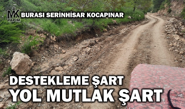 Serinhisarlılar, arazi yollarının yapılmasını istiyor