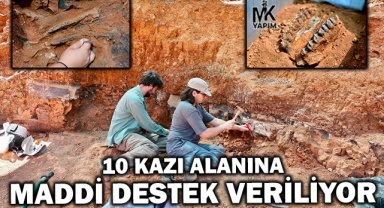 10 kazı alanına 9,2 milyon lira destek veriliyor