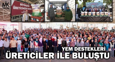 19 ilçede 32 bin çuval yem yetiştiricilerle buluştu