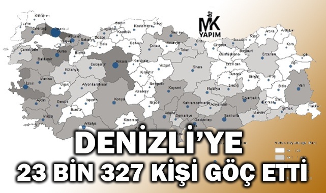2025 yılında Denizli’ye göç edenlerin sayısı belli oldu